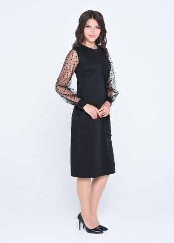 Чорна коктейльна плаття, сукня Alpama однотонна