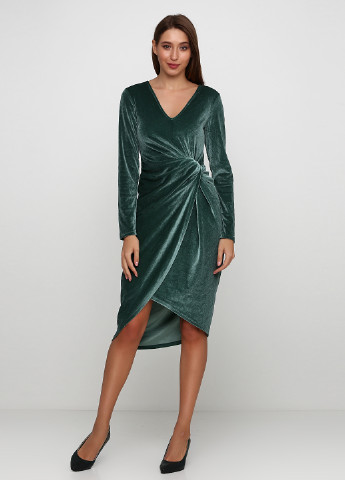 Зеленое коктейльное платье H&M