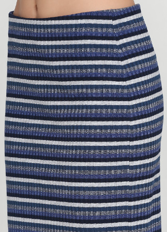 Синяя кэжуал в полоску юбка C&A мини