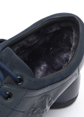 Туфлі чоловічі на хутрі темно-сині Let's Shop (254858101)