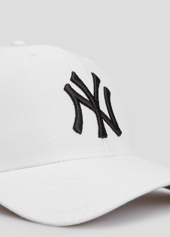 Белая кепка с вышивкой Ny Yankees 47 Brand (253563787)