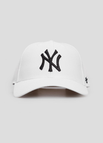 Белая кепка с вышивкой Ny Yankees 47 Brand (253563787)