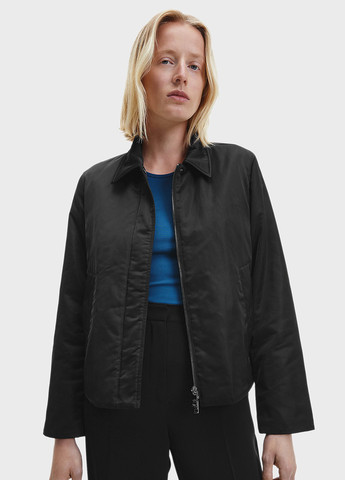 Черная демисезонная куртка Calvin Klein