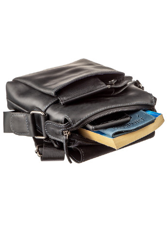 Мужская кожаная сумка 19х23х6 см Shvigel (252127405)