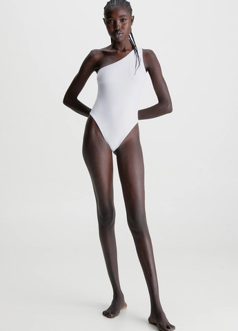 Білий літній купальник майо, суцільний Calvin Klein