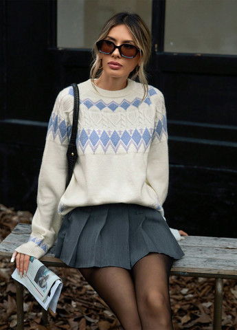 Кремовий демісезонний джемпер джемпер SHEIN