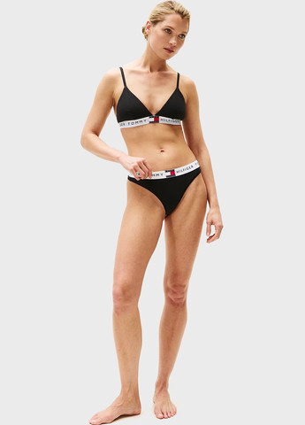 Чёрный бралетт бюстгальтер Tommy Hilfiger без косточек хлопок