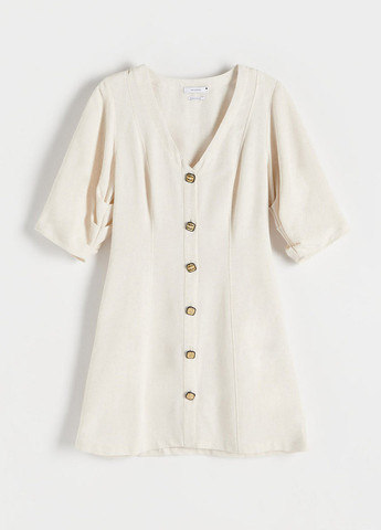 Світло-бежева кежуал сукня Reserved меланжева