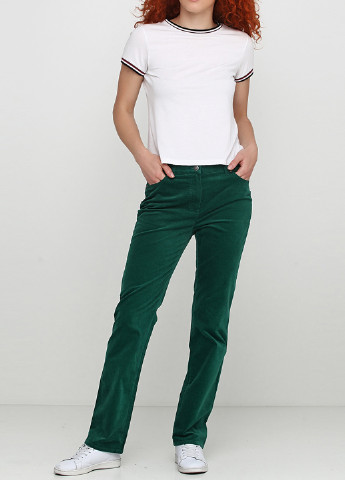 Зеленые кэжуал демисезонные брюки Gerry Weber