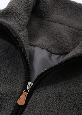 Темно-серая демисезонная куртка SHEIN