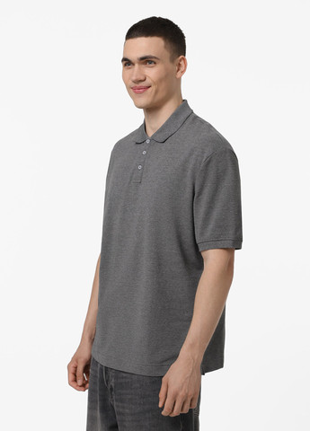 Серая футболка-поло для мужчин Promin меланжевая
