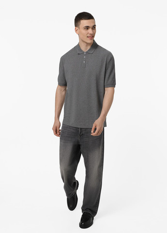 Серая футболка-поло для мужчин Promin меланжевая