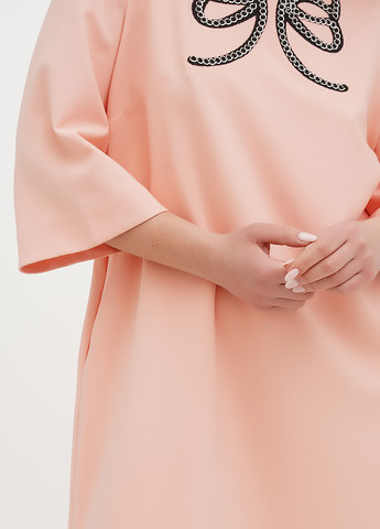 Пудровое кэжуал платье а-силуэт Imperial однотонное