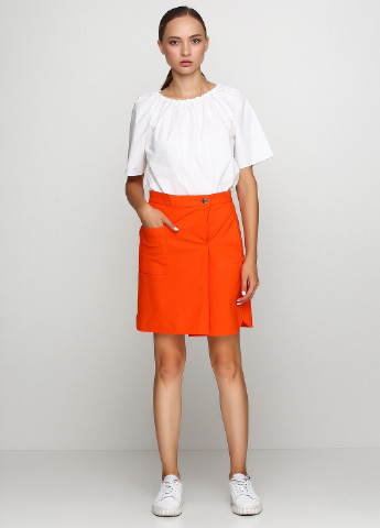 Оранжевая кэжуал однотонная юбка Cos мини