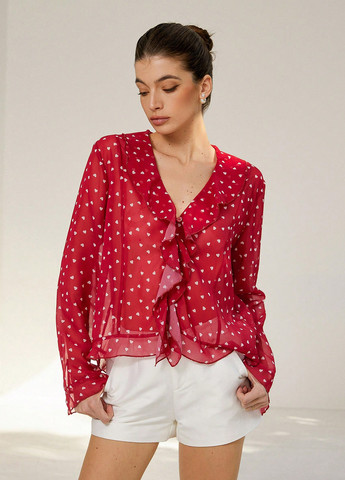 Красная блуза SHEIN