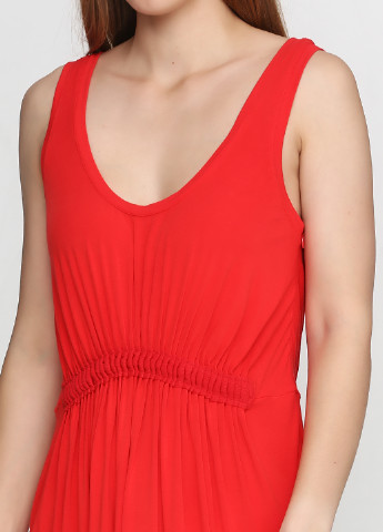 Красное кэжуал платье Gaiam однотонное