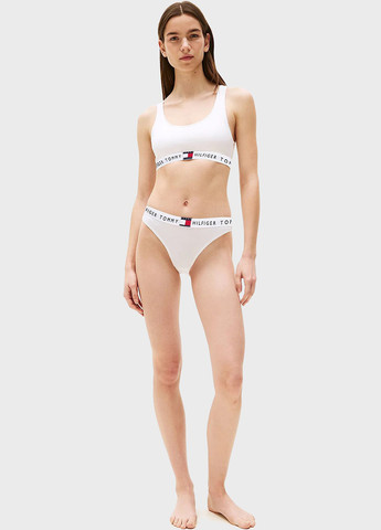 Білий топ бюстгальтер Tommy Hilfiger без кісточок бавовна