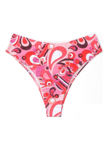 Розовые купальные трусики-плавки с абстрактным узором Boohoo