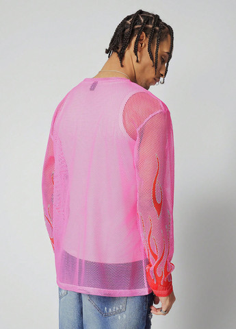 Лонгслів SHEIN напис рожевий спортивні поліестер