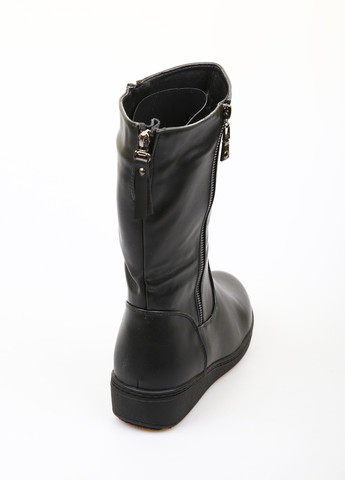 Черные зимние полусапоги No Brand