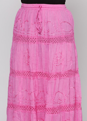 Розовая кэжуал юбка JULIA макси