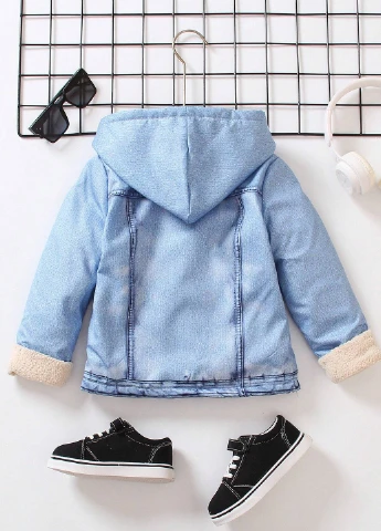 Голубая демисезонная куртка SHEIN