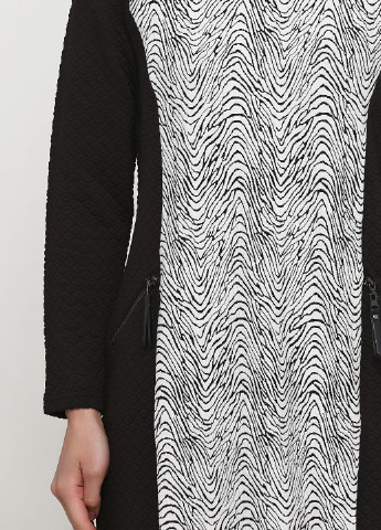 Черное кэжуал платье Signature с абстрактным узором