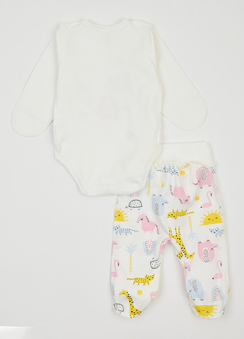 Молочный демисезонный комплект (боди, ползунки) dexter's