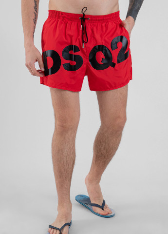 Червоні пляжні шорти DSQ2 Dsquared2 (251250438)