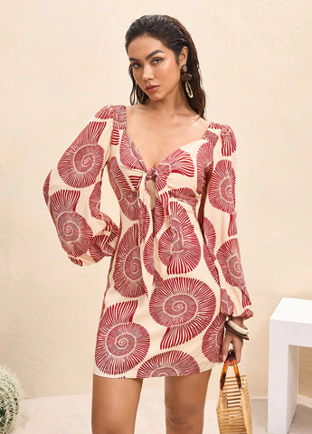 Комбинированное праздничный, кэжуал платье футляр SHEIN морская тематика