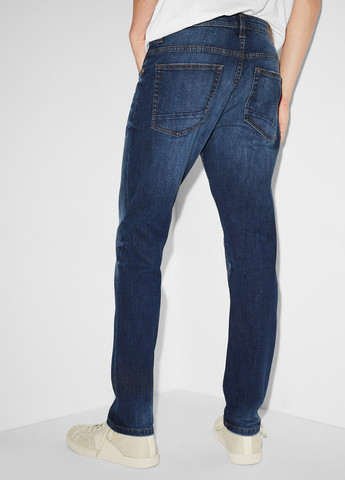 Синие демисезонные слим джинсы C&A