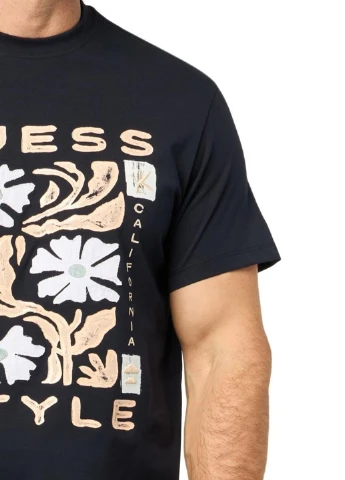 Синяя футболка Guess
