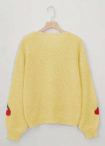 Желтый демисезонный кардиган SHEIN
