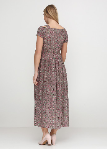 Комбинированное кэжуал платье Smile с цветочным принтом