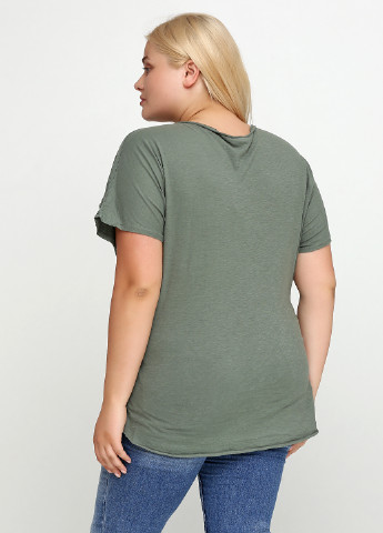 Оливковая (хаки) летняя блуза FLV