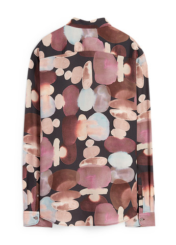 Цветная кэжуал рубашка с абстрактным узором C&A