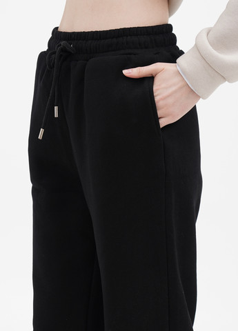 Черные кэжуал зимние прямые брюки Made in Italy
