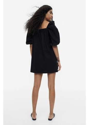 Черное кэжуал платье H&M однотонное