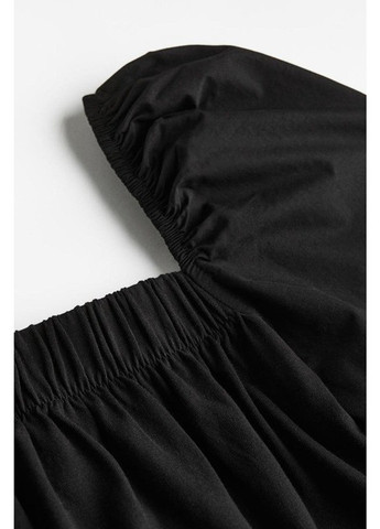 Черное кэжуал платье H&M однотонное