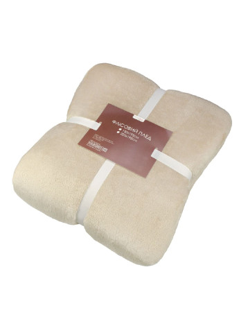 Плед флісовий Фланель бежевий, 150х195см (164488) Home Line (254076822)