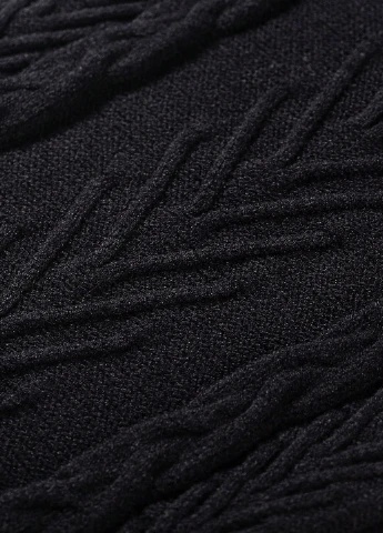 Черное кэжуал платье платье-свитер, силуэтная SHEIN однотонное