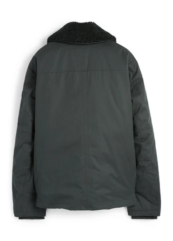 Темно-зелена зимня куртка C&A