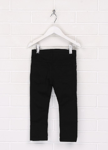 Черные демисезонные слим брюки H&M