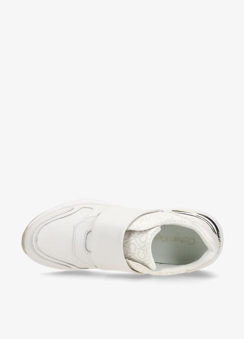 Белые всесезонные кроссовки Calvin Klein FLEXI RUN SLIP ON- MONO MIX