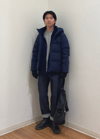 Серый демисезонный кэжуал лонгслив Uniqlo меланж