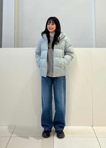 Серый демисезонный кэжуал лонгслив Uniqlo меланж