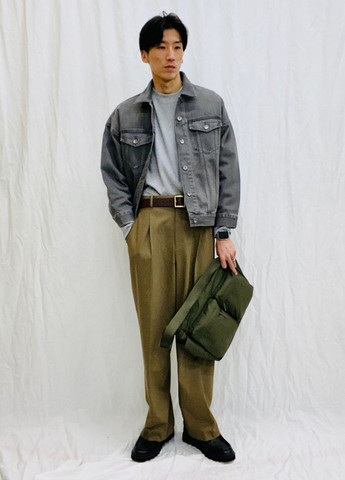 Серый демисезонный кэжуал лонгслив Uniqlo меланж