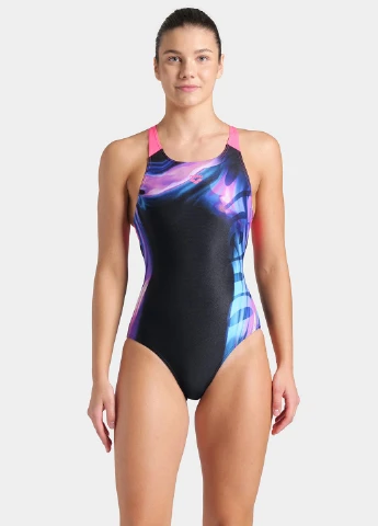 Комбінований демісезонний купальник суцільний Arena DREAMHLINE SWIMSUIT V BACK