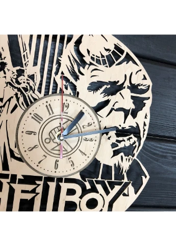 Тематичний інтер`єрний настінний годинник «Hellboy» 7Arts (253566113)