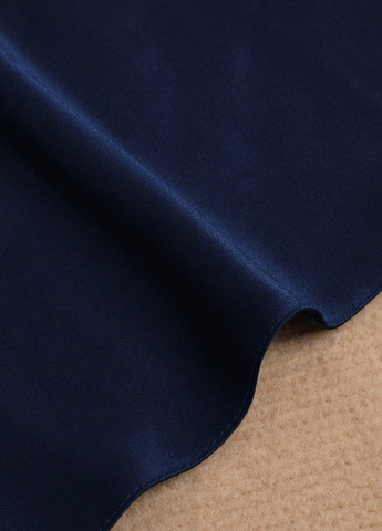 Темно-синее вечернее платье а-силуэт SHEIN однотонное